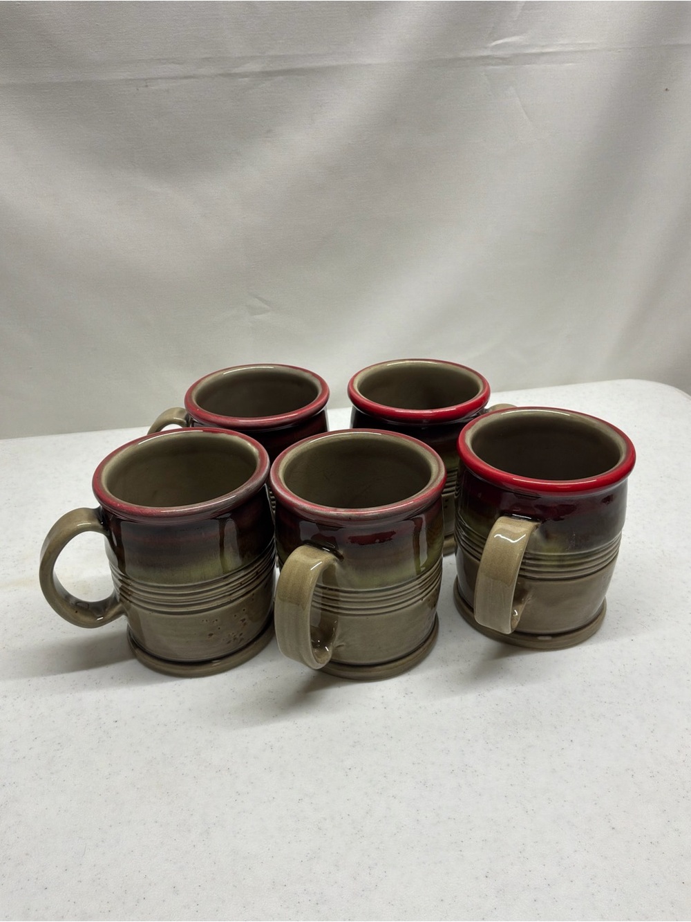Vintage Baldelli Italy Coffee Mugs Set of 5